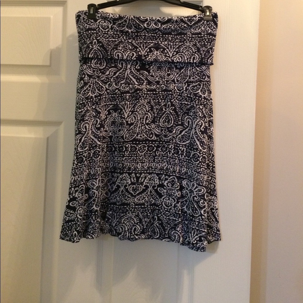 Fold over skirt